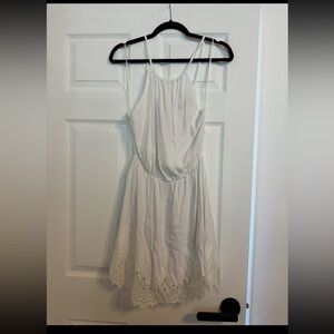 Women’s white lace dress in size Large